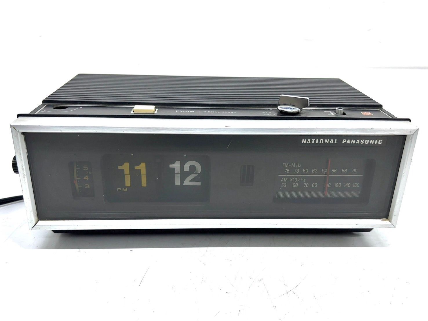 昭和レトロ 新品 NATIONAL Panasonic すり寄り ラジオ パタパタ時計