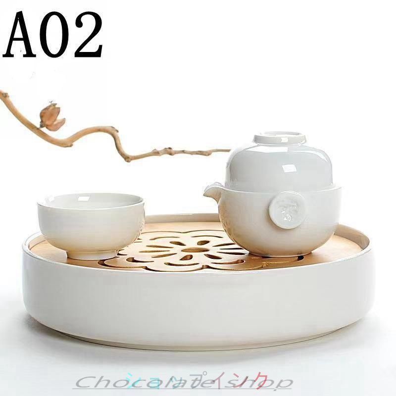 専用！茶盤&茶器セット 茶トレイ 排水 茶盤 セラミックティートレイ 茶盤 茶道具 茶器