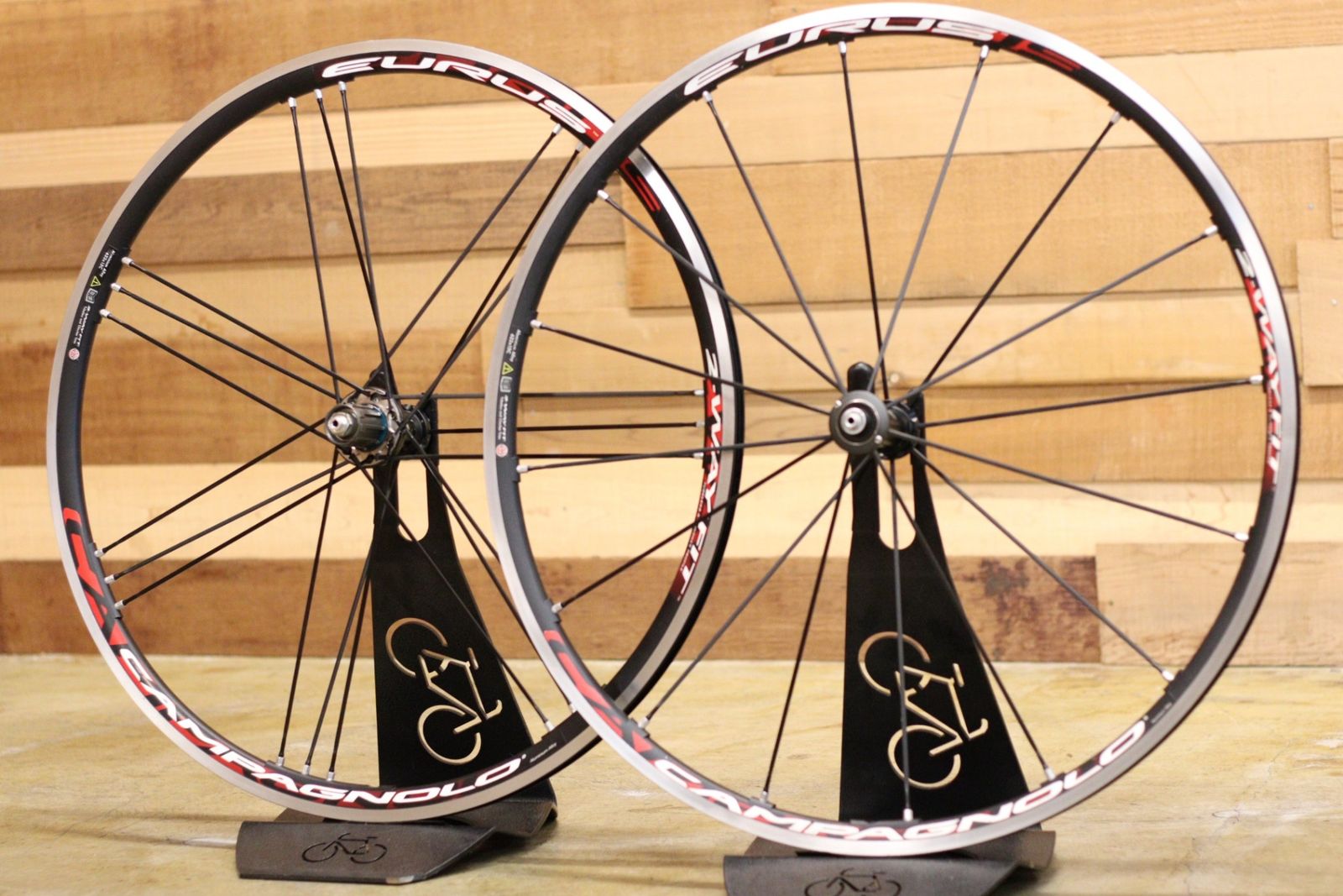 カンパニョーロ CAMPAGNOLO ユーラス EURUS 2WAY-FIT シマノ 10S ナローリム 15C アルミ チューブレス ホイールセット 立川店