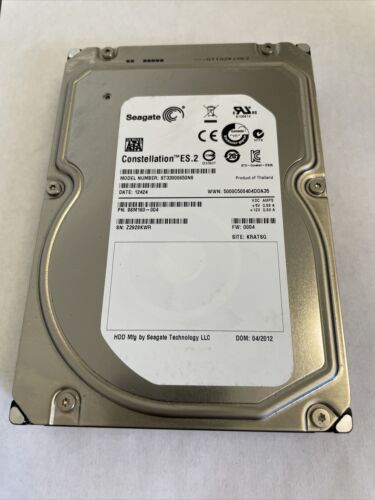 Seagate Constellation ES ST33000650NS 3TB 7200 RPM SATA 6.0Gb/s 3.5