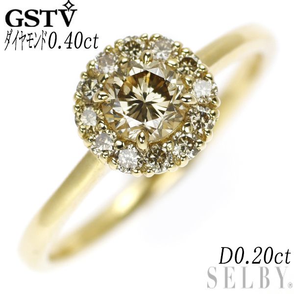 GSTV K18YG ダイヤモンド リング 0.40ct D0.20ct - セルビー@年始も