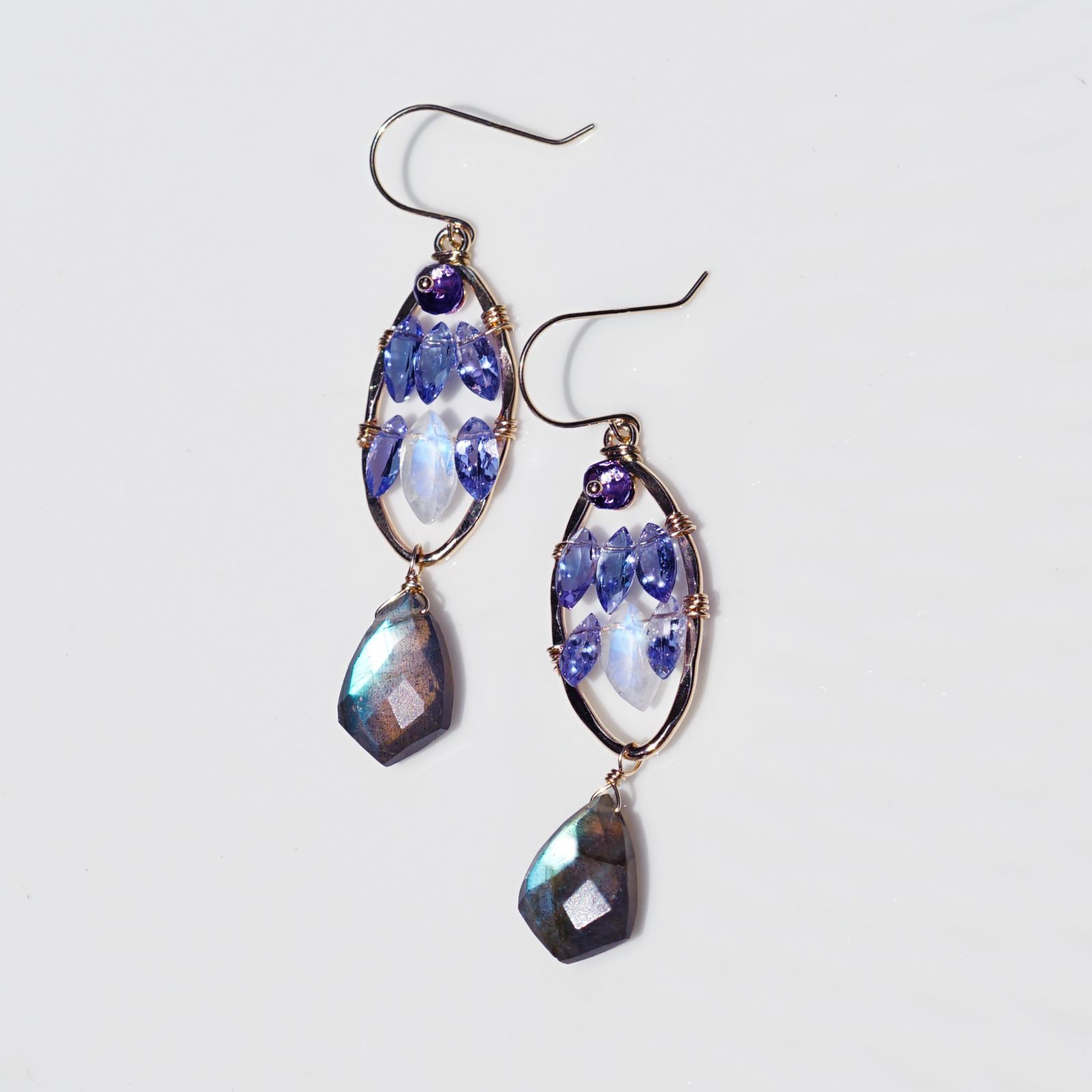 ティアドロップピアス 小滝産翡翠 専用】ティアドロップピアス 小滝産