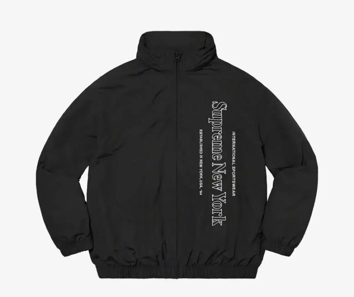 L Supreme シュプリーム サイド ロゴ トラック ジャケット 黒