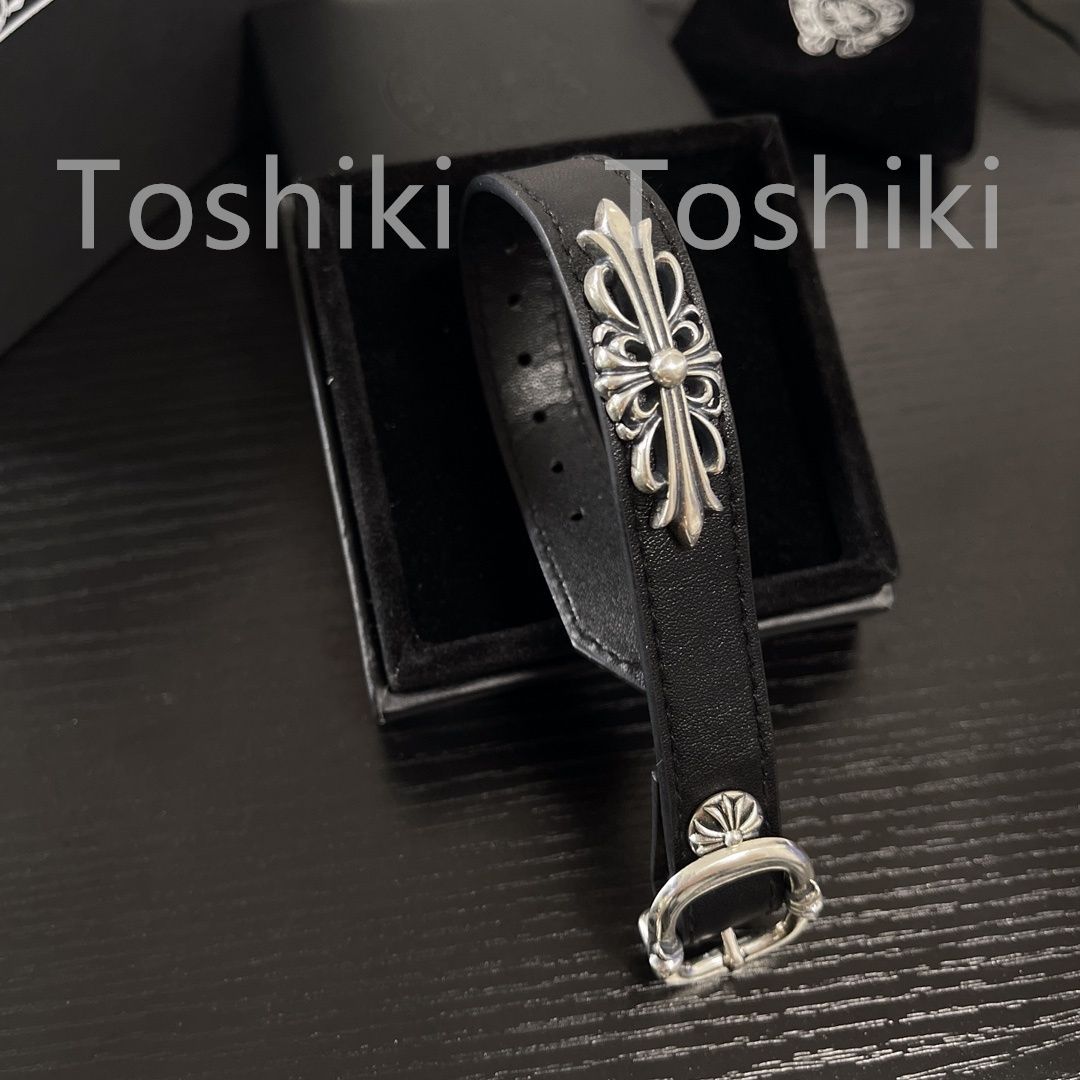 CHROME HEARTS クロムハーツ レザー ブレスレット 01