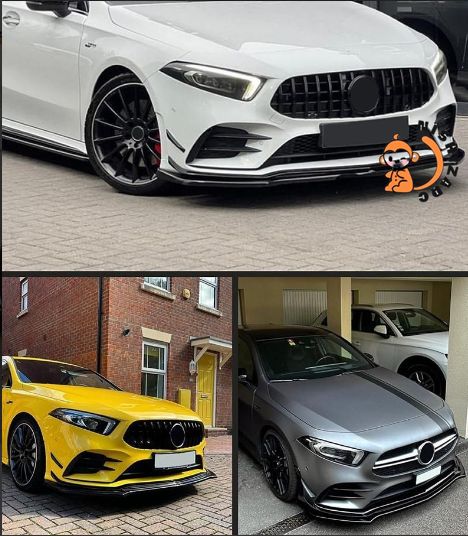 ベンツ Aクラス W177 A35 A180 A200 2019-22年 フロントリップ スポイラー エアロパーツ FFCRYSTALESIA_COM