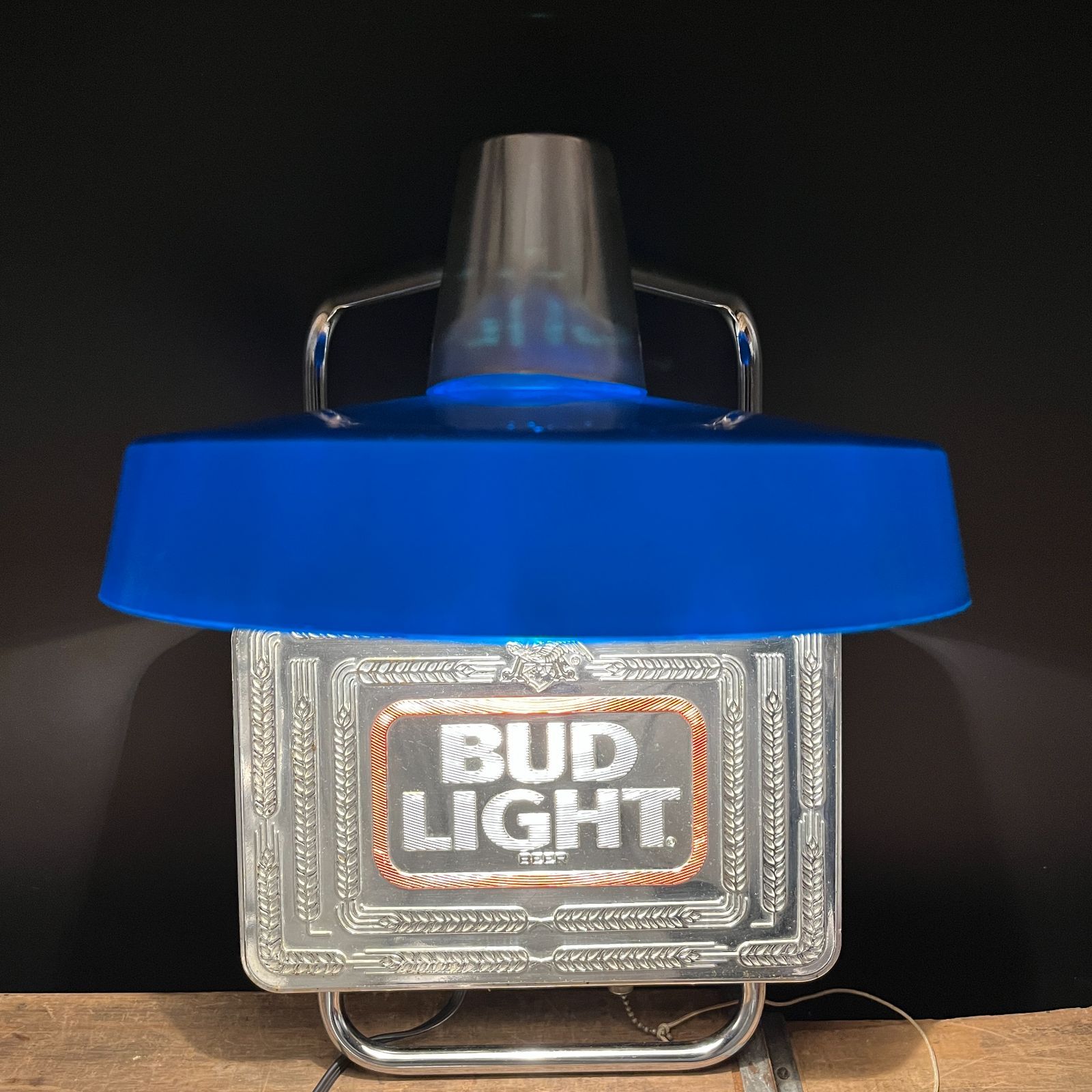 ライトサイン】Bud Light (バドライト) ビンテージ ライト 傘付き 