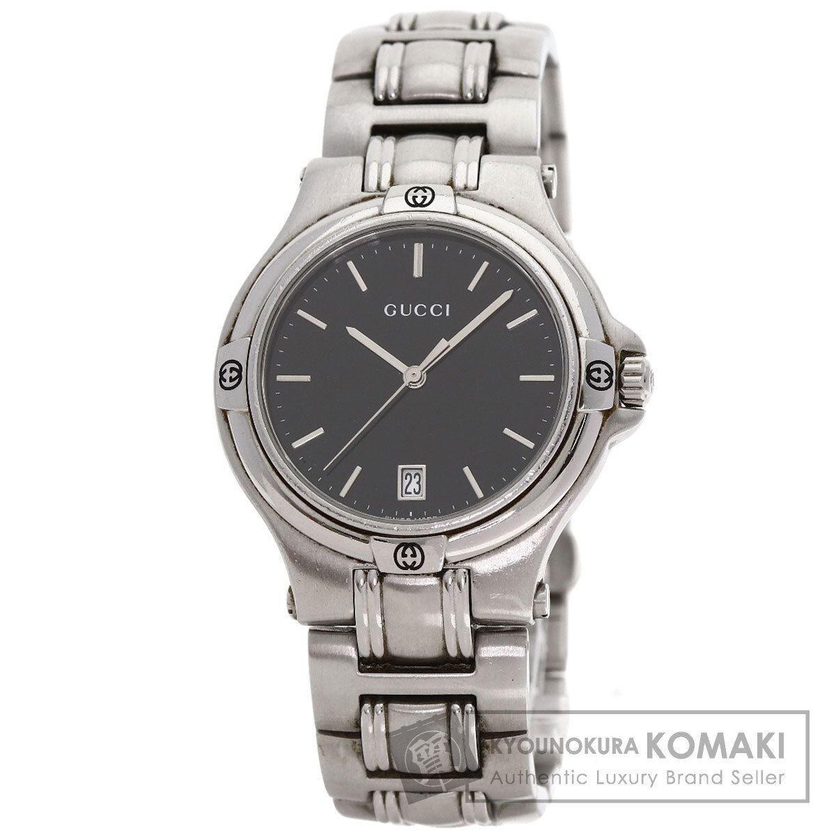 GUCCI グッチ 9040M ラウンドフェイス 腕時計 SS SS メンズ