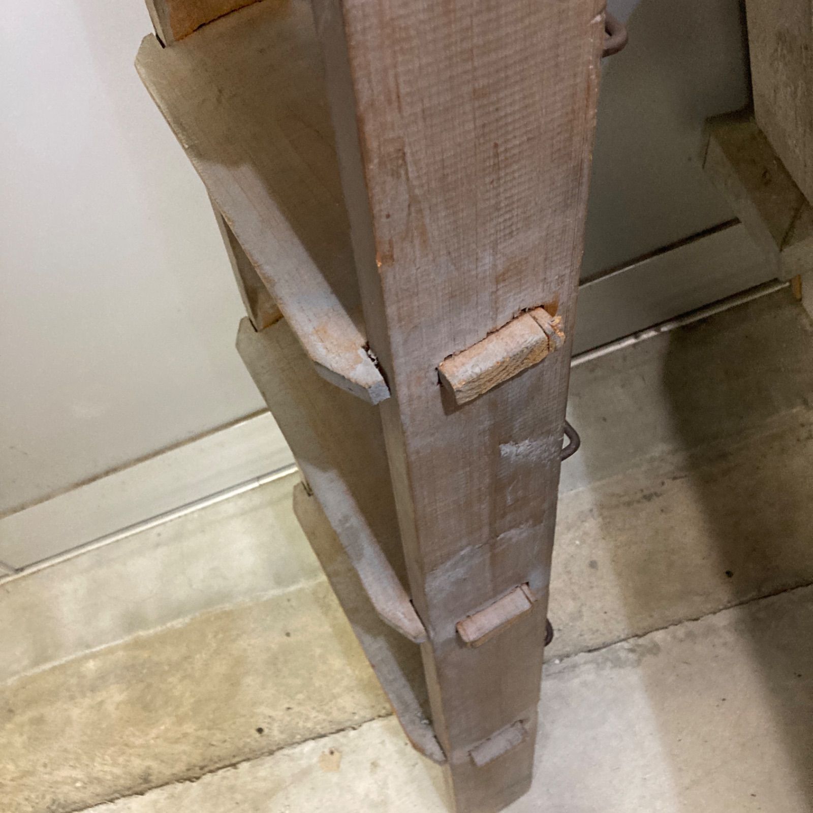 美品 ブックシェルフ アンティークシダー ラダー 高さ約168cm 幅約33cm