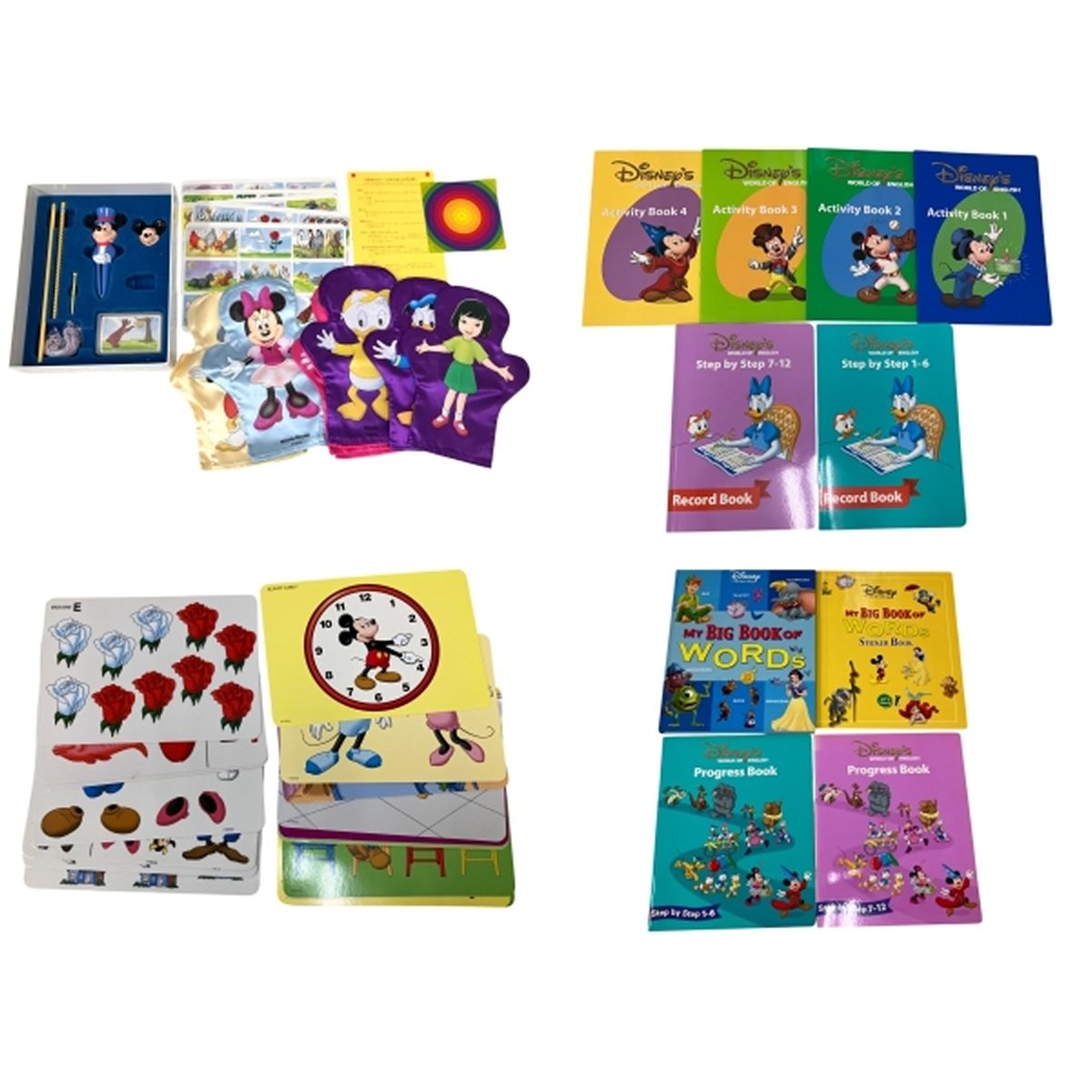 ディズニーワールドファミリーイングリッシュ（DWE）絵本&DVD &CDセット4 DWE ワールドファミリー DVD 絵本 他 ディズニー ワールドオブ