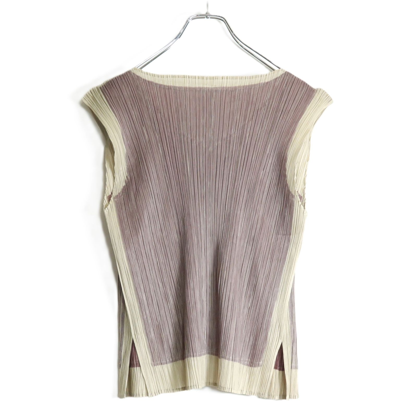 PLEATS PLEASE プリーツプリーズ ノースリーブカットソー 極美品】プリーツプリーズ PLEATS PLEASE イッセイミヤケ