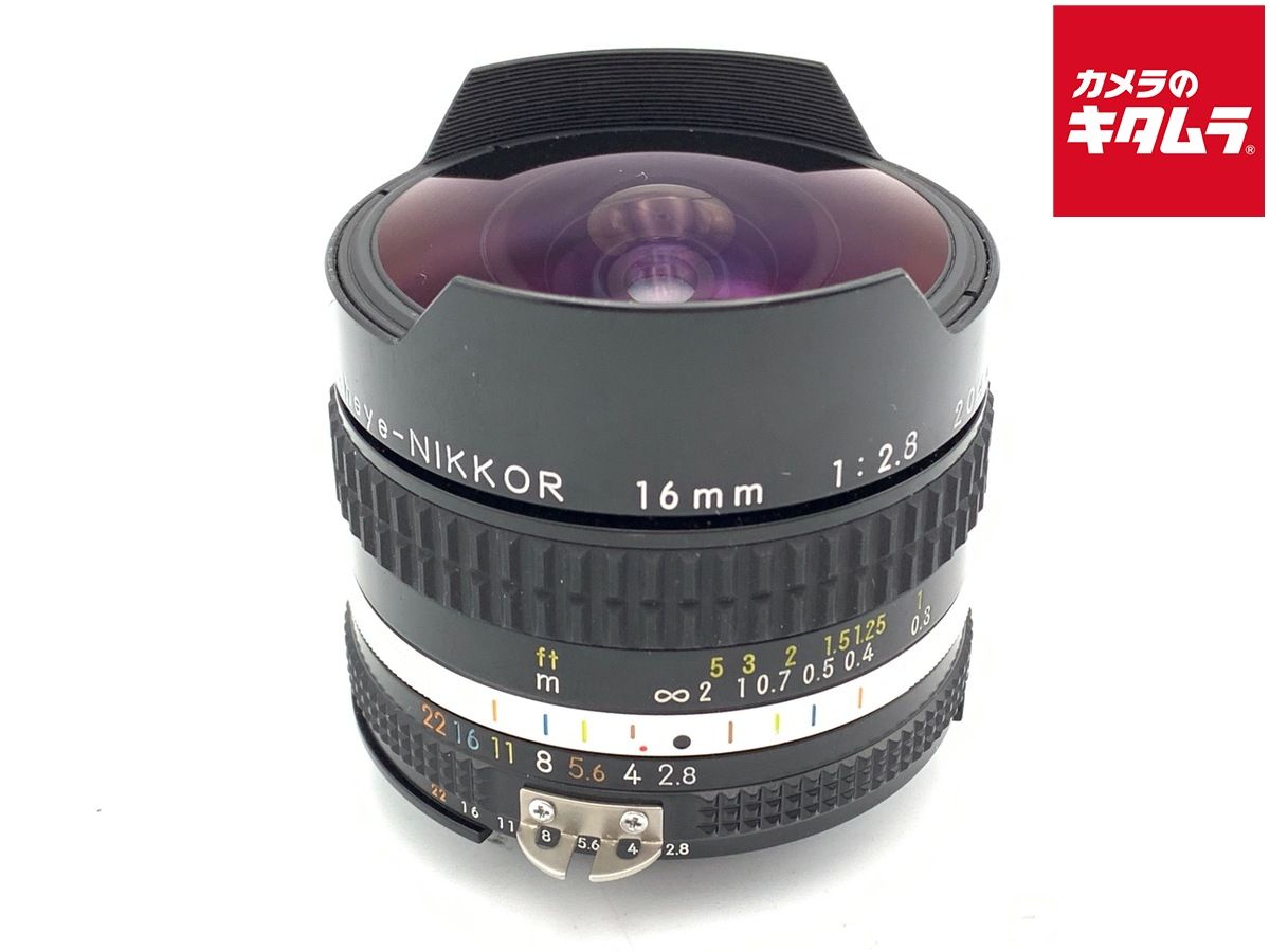 ニコン（Nikon）Ai-S 16/2.8 フィッシュアイ ニコン Nikon Ai-s Fisheye-NIKKOR 16mm F2.8 中古ニコン（Nikon）Ai