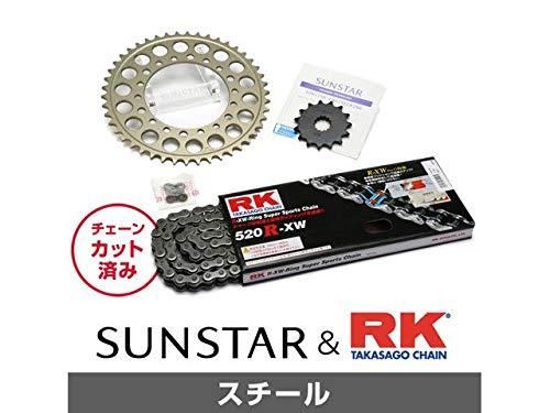 サンスター チェーン＆スプロケット 3点セット カワサキ EX-4 GPZ400S SUNSTAR KAWASAKI バイク ドライブチェーン スタンダード