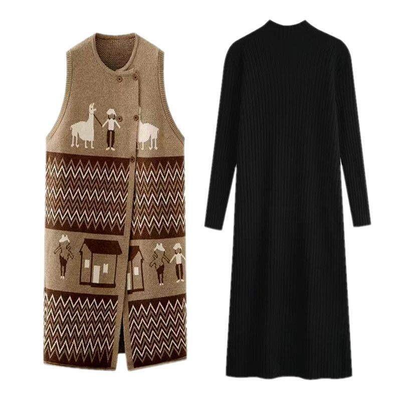 レディース ニットベスト