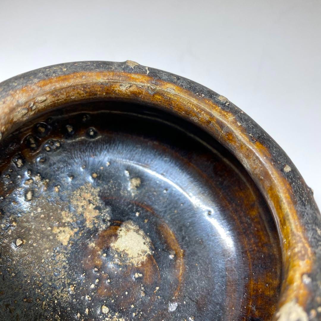古代 李朝 飴釉丸壷 幅約10㎝ 東Y6-1107①タコサ - メルカリ