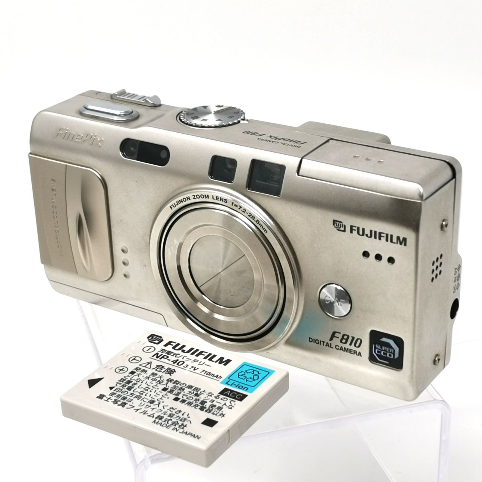 フジフィルム FINEPIX F810 デジカメ デジタルカメラ シルバー 充電器 