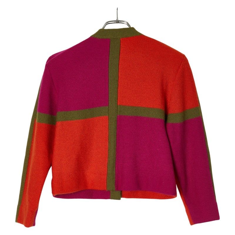 セリーヌ カーディガン ニットジャケット オレンジ パープル カーキ ウール レディース CELINE 1-0235299