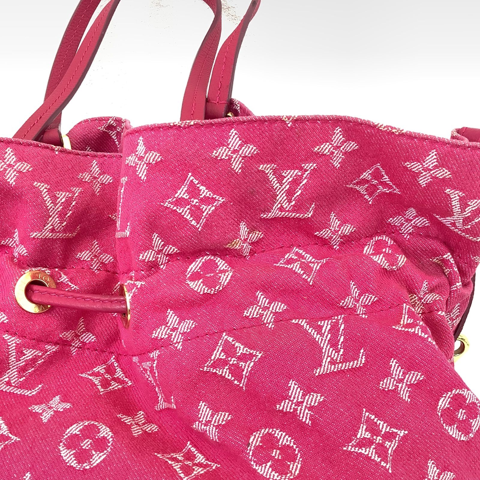 LOUISVUITTON ルイヴィトン ノエフル MM モノグラムデニム ローズ 