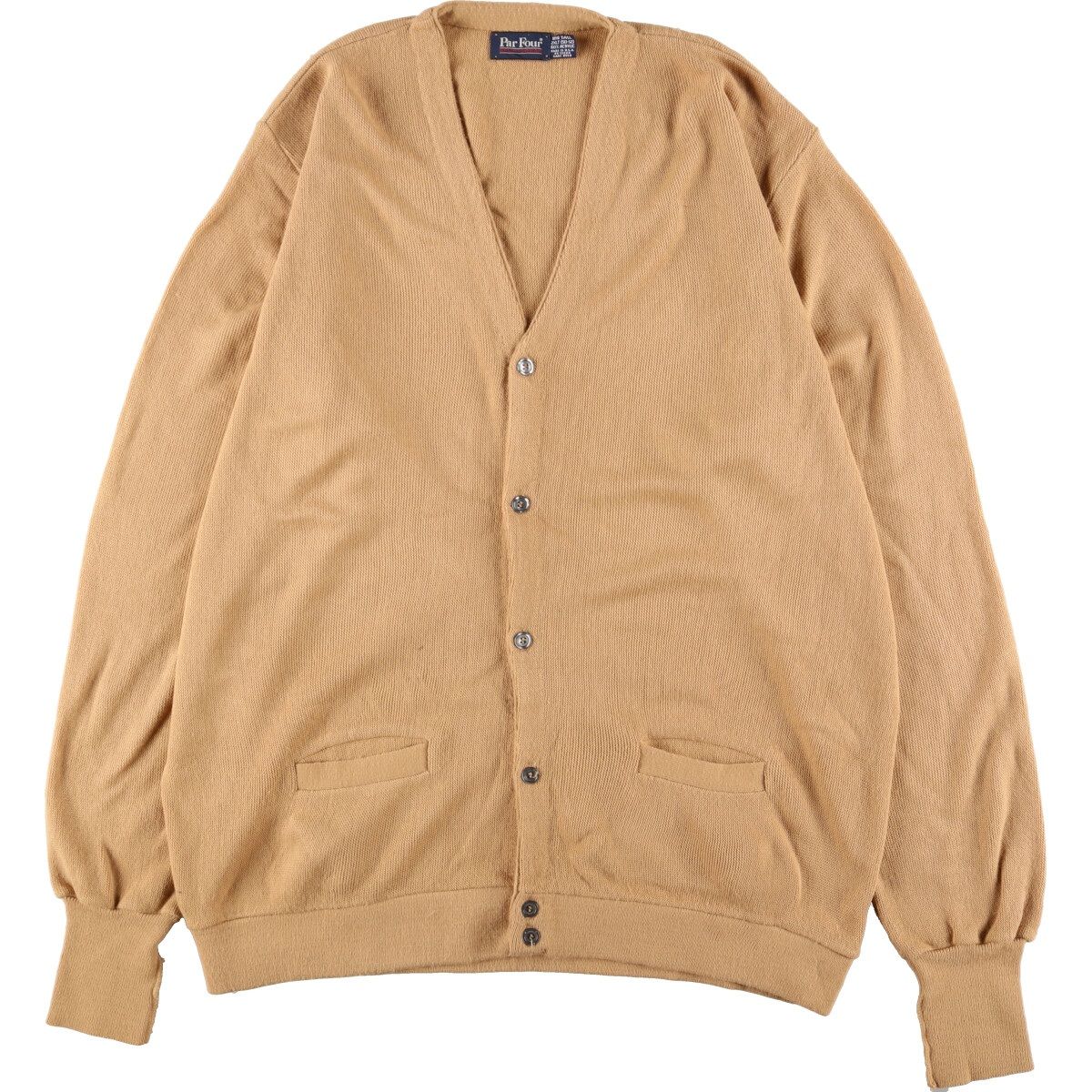 70s 80s usa製　アクリル　カーディガン　古着　vintage 古着 70s USA製 Arnold Palmer Robert Bruce ソリッド アクリル
