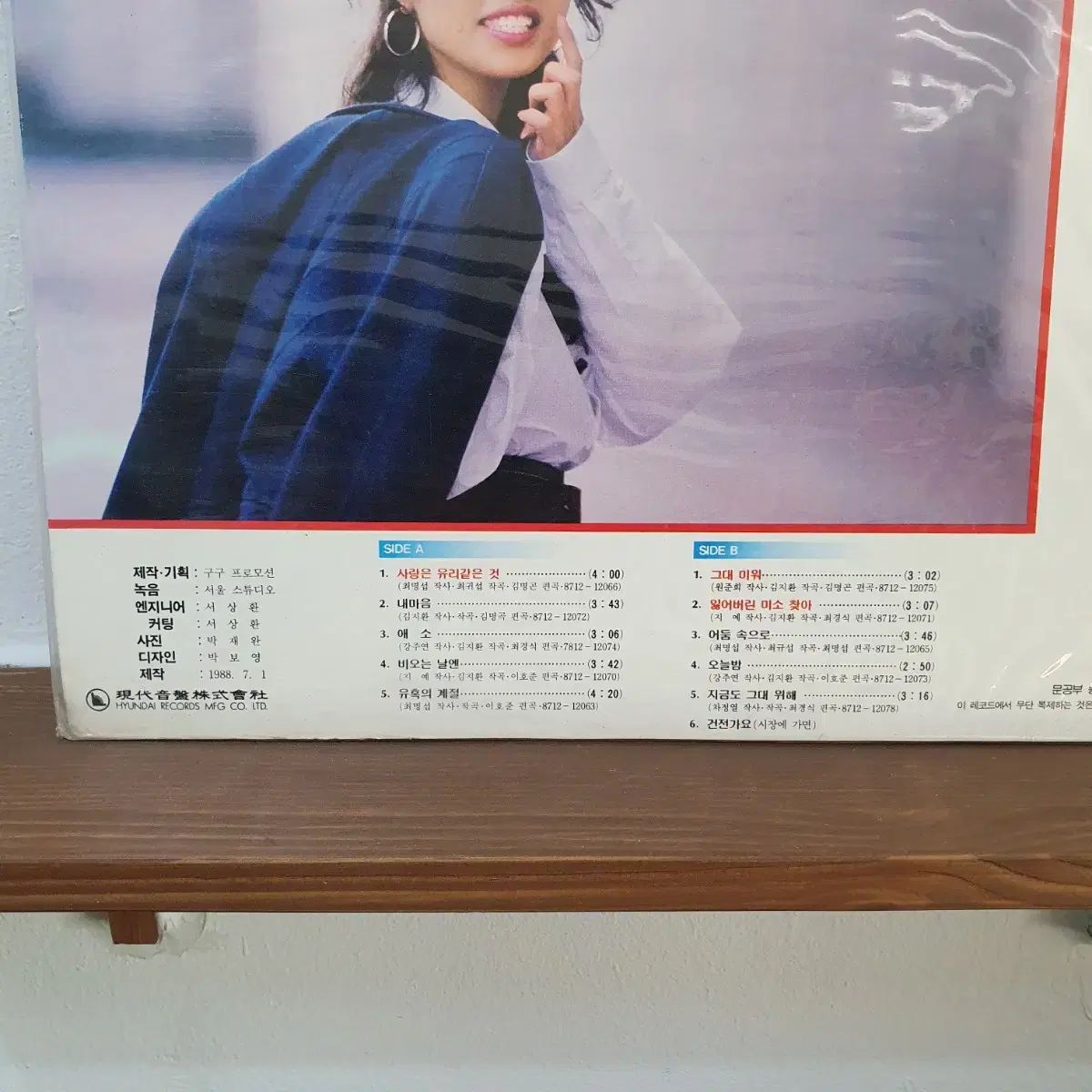 多面的な ウォン ジュンヒ BEST ベスト LP 1988 愛は ガラスのようなもの