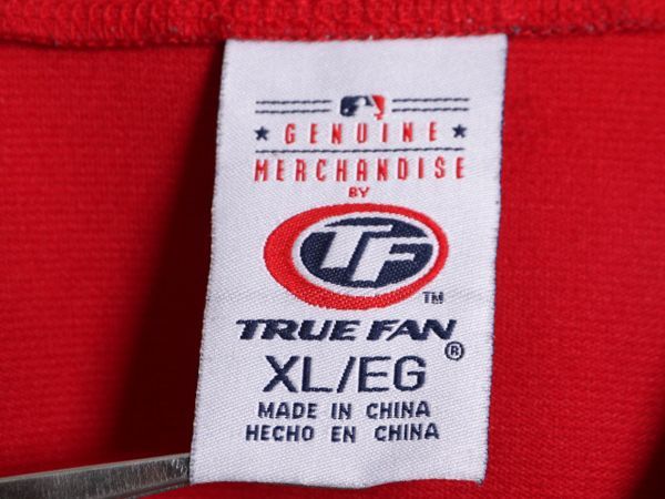  な ! MLB オフィシャル TRUE FAN フィリーズ ベースボール シャツ メンズ XL 古着 ゲームシャツ ユニフォーム メジャーリーグ 半袖シャツ 野球 アンダーシャツ ウェア