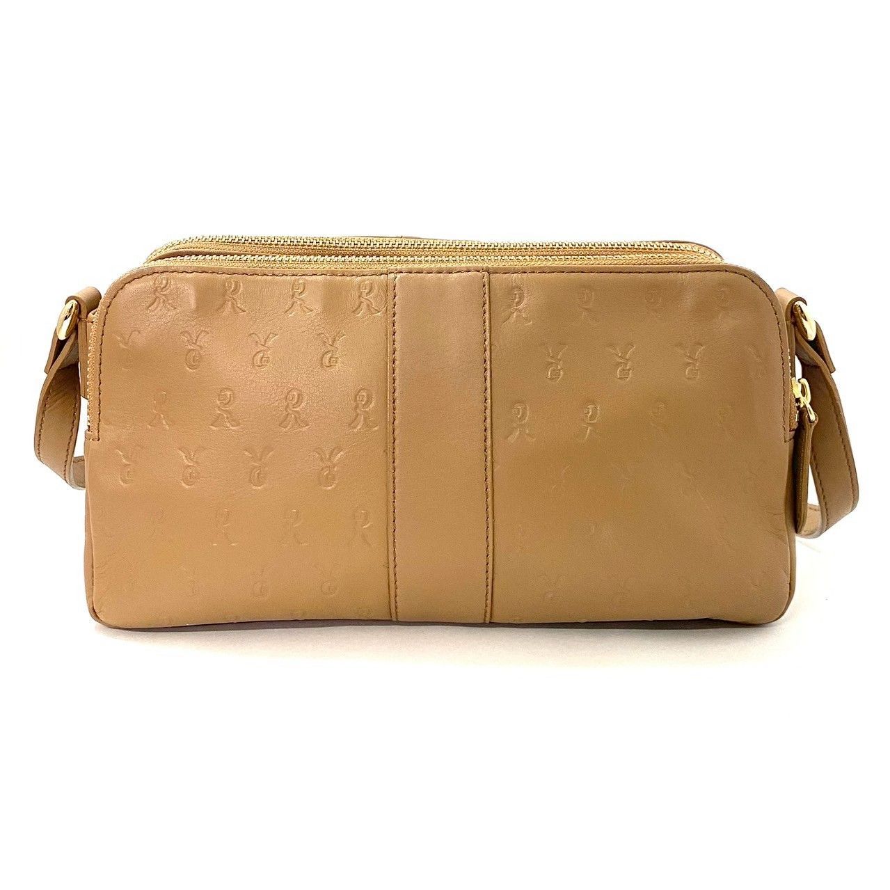 【美品】ロベルタディカメリーノ ミヌエット シルキーシナモン Roberta di Camerino】ミヌエット シルキーシナモン ショルダーバッグ