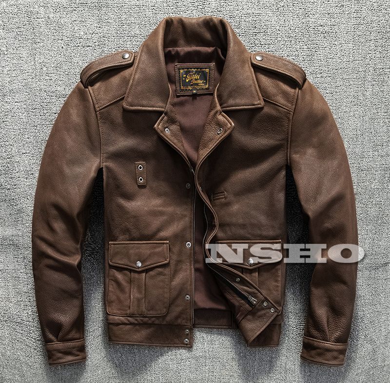 新品 牛革 インディゴ カウハイド 復刻20´s A-1タイプ コサックジャケット ボマー ボンバー フライト ライダース レザー カウハイド 復刻20's コサックスポーツジャケット デザイナーズ ボマー