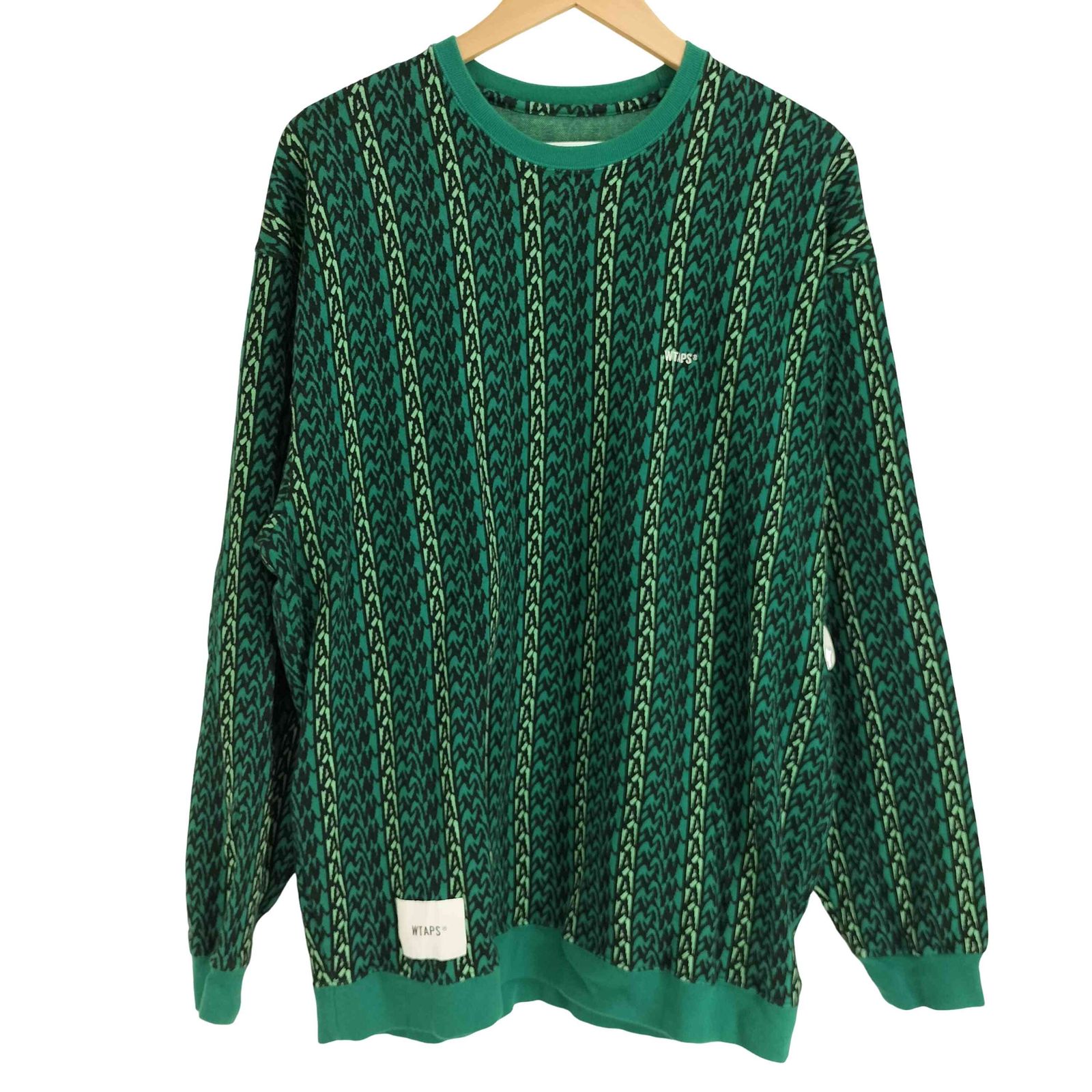 ダブルタップス WTAPS 24SS Cotton. Textile. Sign Green メンズ