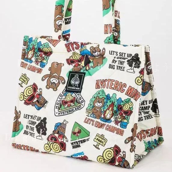 軽量ヒスミニ HYSTERIC MINI スクエアバッグ キルティングバッグ