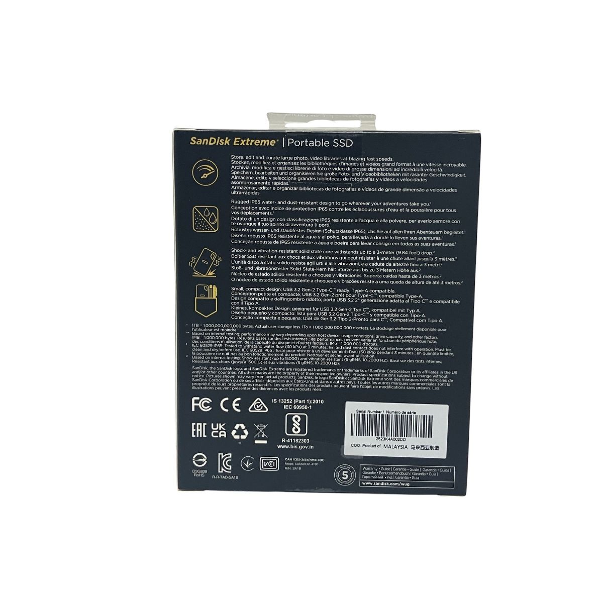 SanDisk Extreme PRO Portable SSD 4TB 未開封 ♥ O10444947