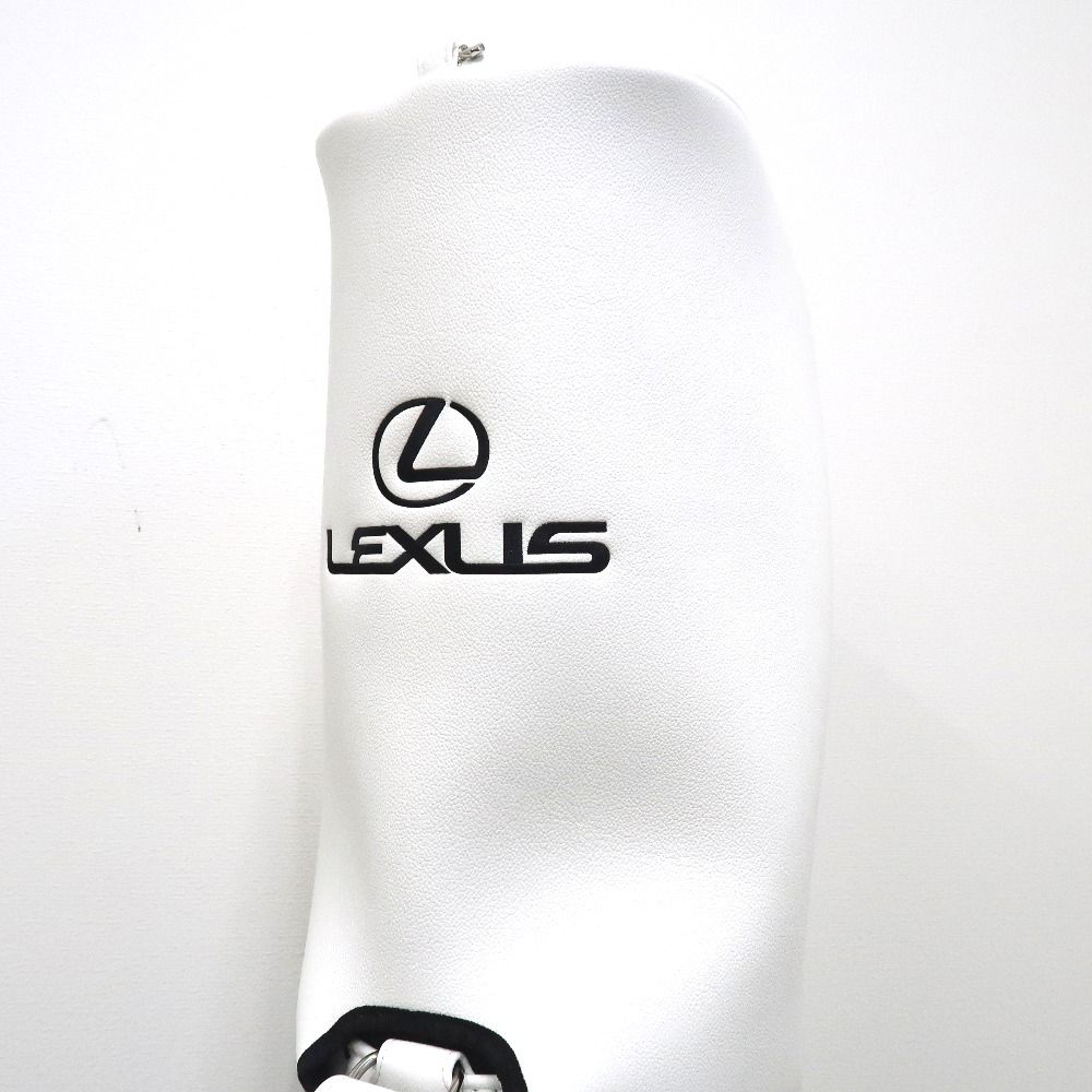 IT66641 レクサス キャディバッグ レザー ホワイト LEXUS 未使用 IT66641 レクサス キャディバッグ レザー ホワイト LEXUS 未使用