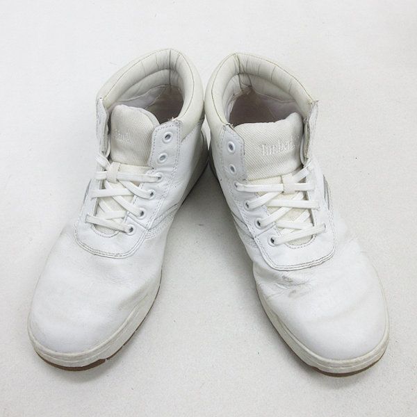 ■Timberland■ 27cm 9W 白 ホワイト ティンバーランド スニーカー メンズ 靴 くつ 中古 ヤフネコ 即決 Timberland ティンバーランド ハイカットスニーカー 9W 27cm