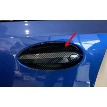 スポーティ全開 BMW カーボン ルック ドアハンドル カバー G30 523d 523i 530i 530e 540i M5 xDrive Mスポーツ 5シリーズ プロテクター　0090