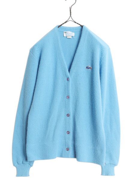 70s ラコステ アクリル ニット カーディガン 40 レディース М / 古着  