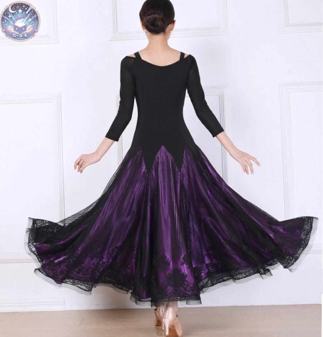 ♥ 華やか刺繍ワンピース◆練習からダンスパーティー 発表会まで使える