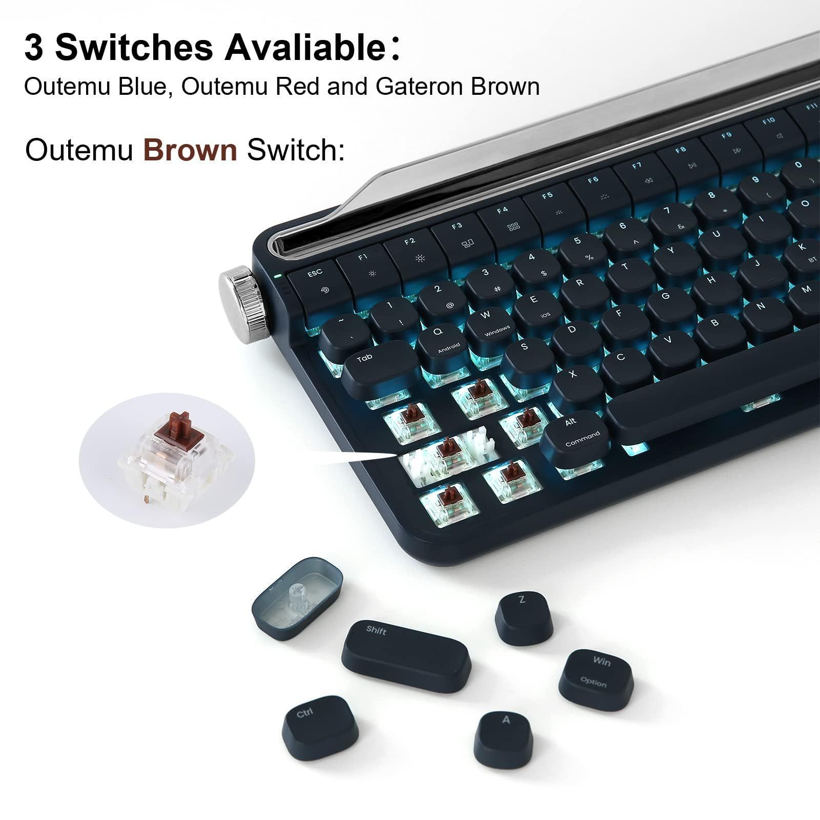 タイプライター キーボード メカニカル B703 キーボード Bluetooth