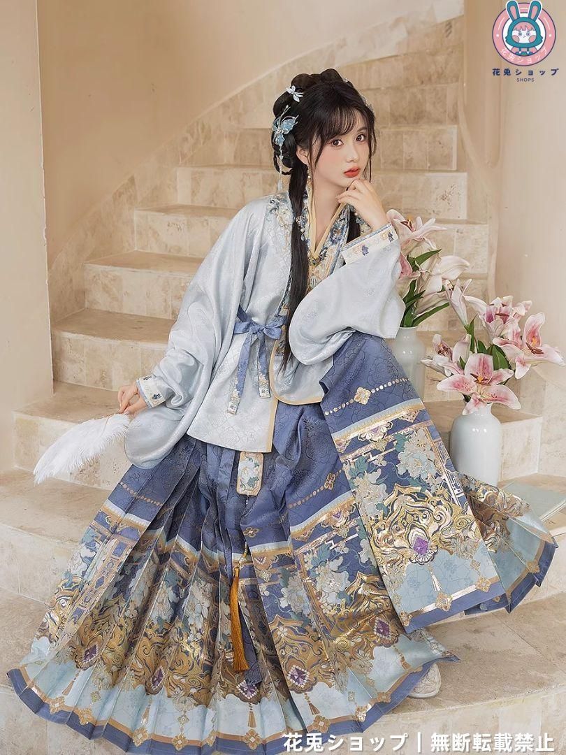 HF-176 豪華刺繍 漢服 かんふく 古風衣装 レトロ風 中華ロリータ コスプレ ワンピース 唐装 仙女服 中華 美しい刺繍