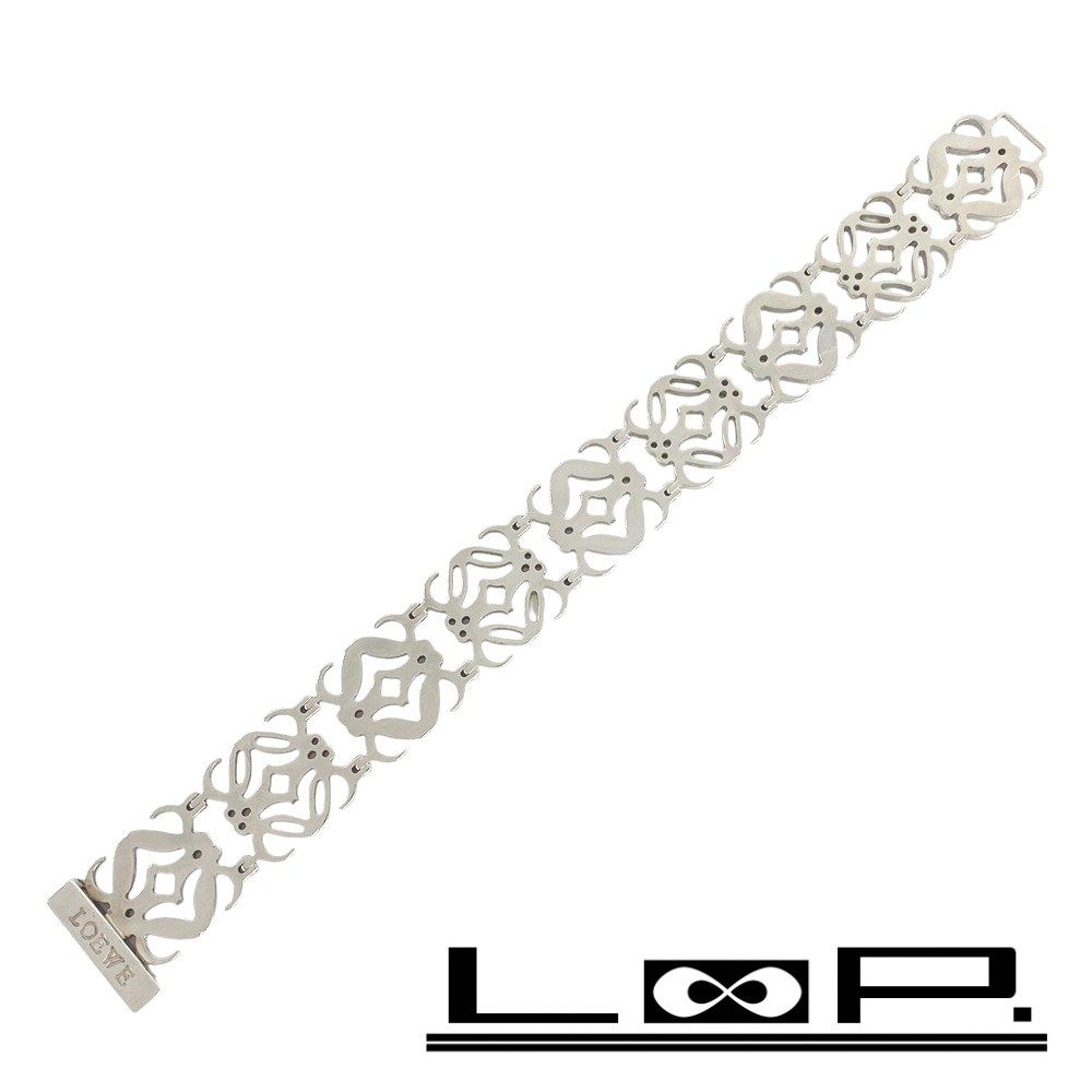 【レア品未使用】ロエベ　ブレスレット　アナグラム　シルバー □新同□ ロエベ アナグラム ブレスレット アクセサリー シルバー SS