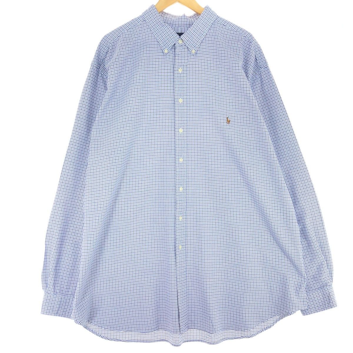 古着 ラルフローレン Ralph Lauren 長袖 ボタンダウンチェックシャツ メンズL/eaa442397