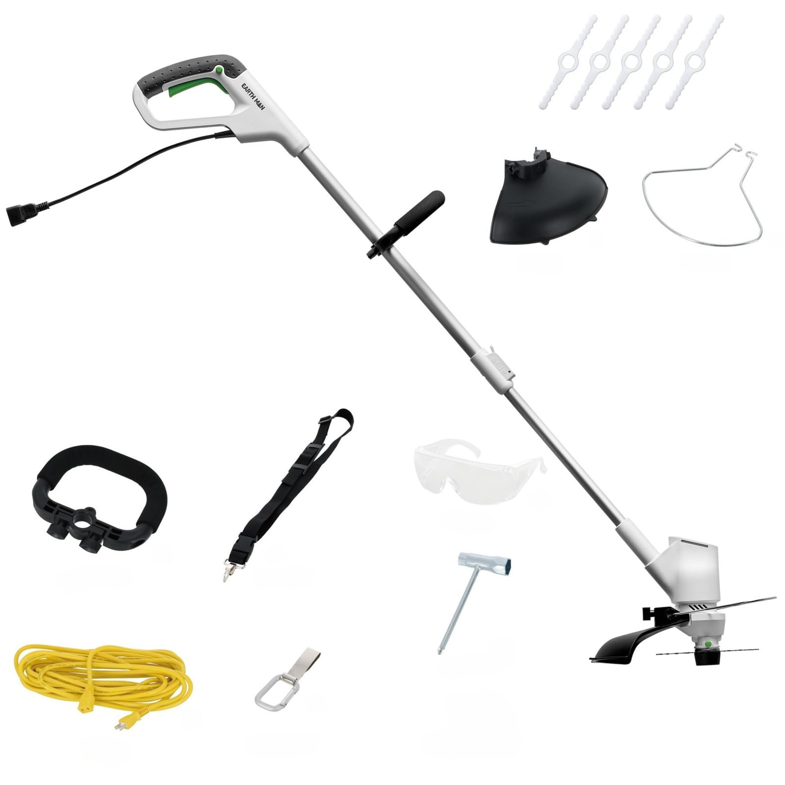 商品 高儀 Takagi EARTH MAN コード式 2WAY グラストリマー GGT-300WA 草刈り機 チップソー ブレード 様々な刈刃を使い分け ロックボタンで刈刃を簡単脱着 伸縮ポール 手が疲れにくいロングスイッチ 10m延長コード フロン