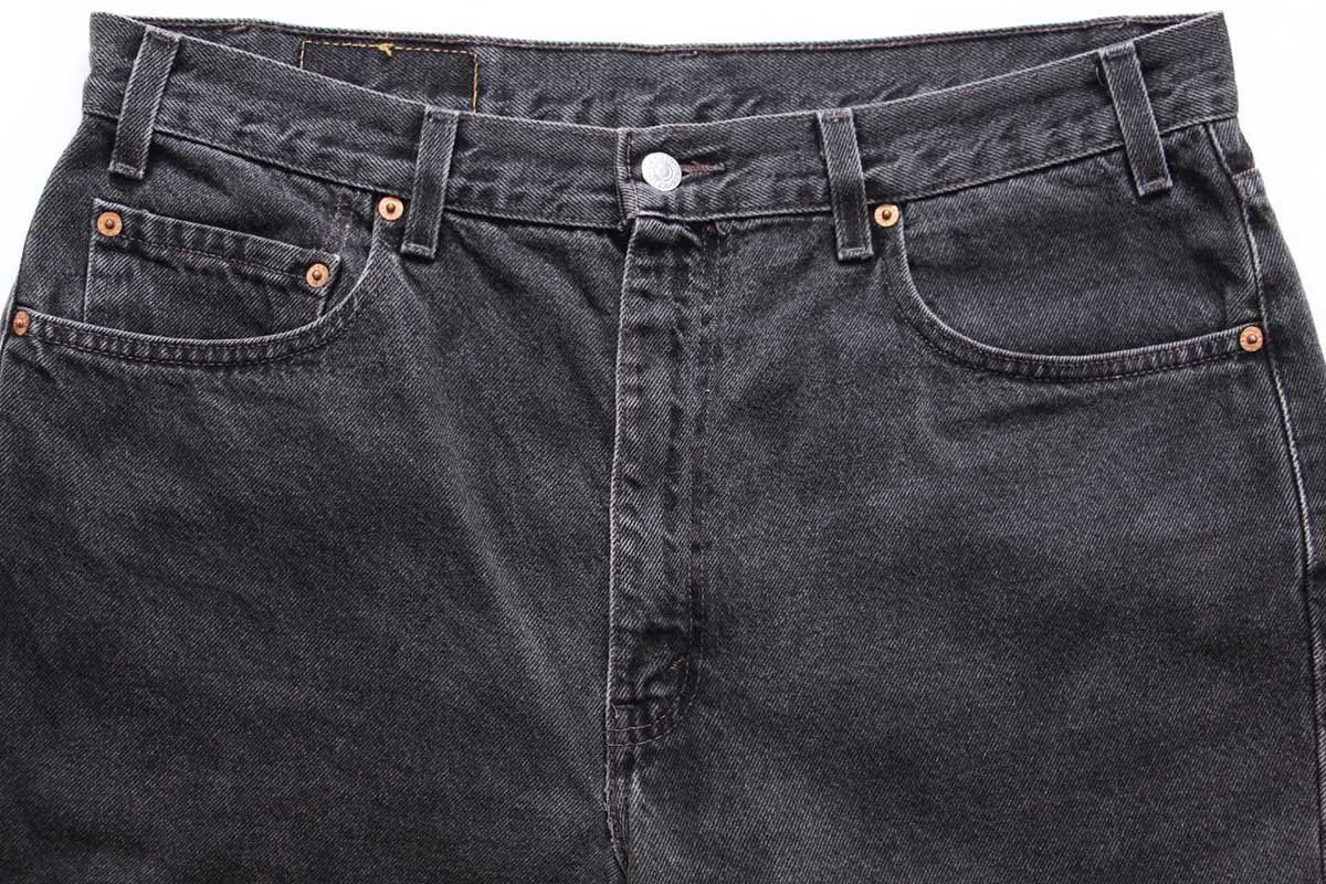 今が旬 00s Levis 505 ブラック デニム ショーツ W36 00s Levi'sリーバイス 505 ブラック デニムパンツ w38 L34☆64