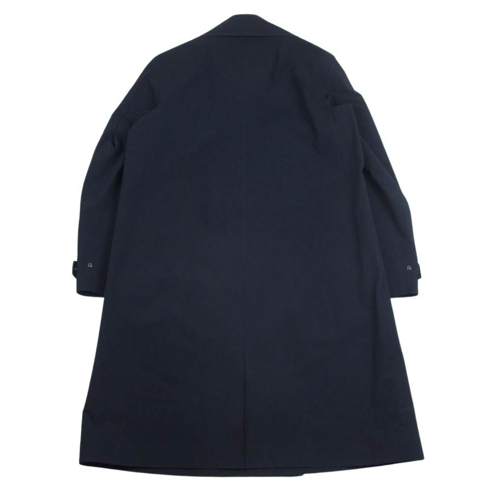 Attachment / ストレッチダブルブレストロングコート/1/ナイロン/BLK/無地/AC93-244 ATTACHMENT アタッチメント AC93-244 ナイロン ストレッチ ダブル