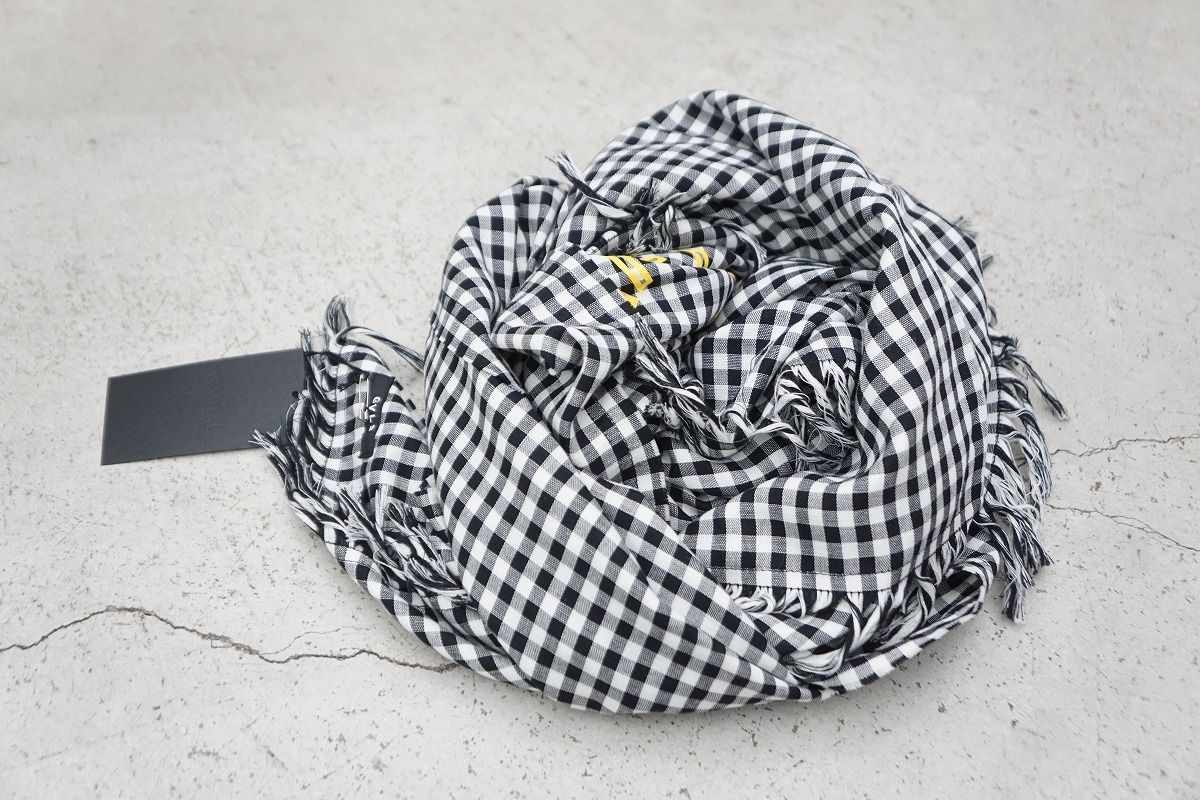 24AW GAVIAL ガヴィル double gauze stole ダブル ガーゼ チェック ストール スカーフ GVL-24AWA-0669 中村達也 705P♪