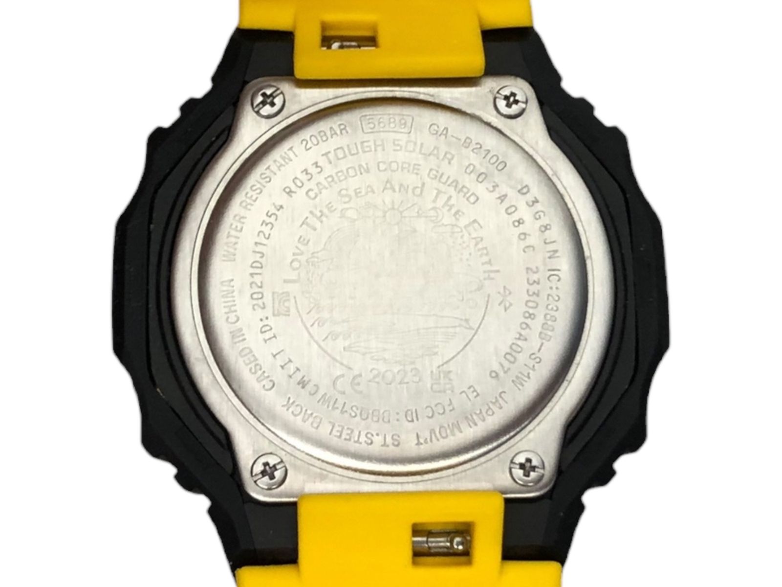 CASIO (カシオ) G-SHOCK GA-B2100 イルクジ アイサーチ デジアナ 腕時計 タフソーラー ブラック イエロー メンズ/078