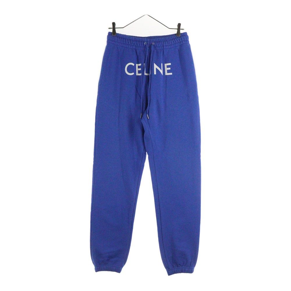 CELINE セリーヌ 21SS Sweatpants ロゴプリント スウェットパンツ ブルー 2Z056052H