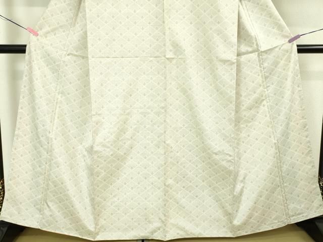 平和屋本店□極上 都喜ヱ門 本場大島紬 白大島 藤絹織物謹製 春を