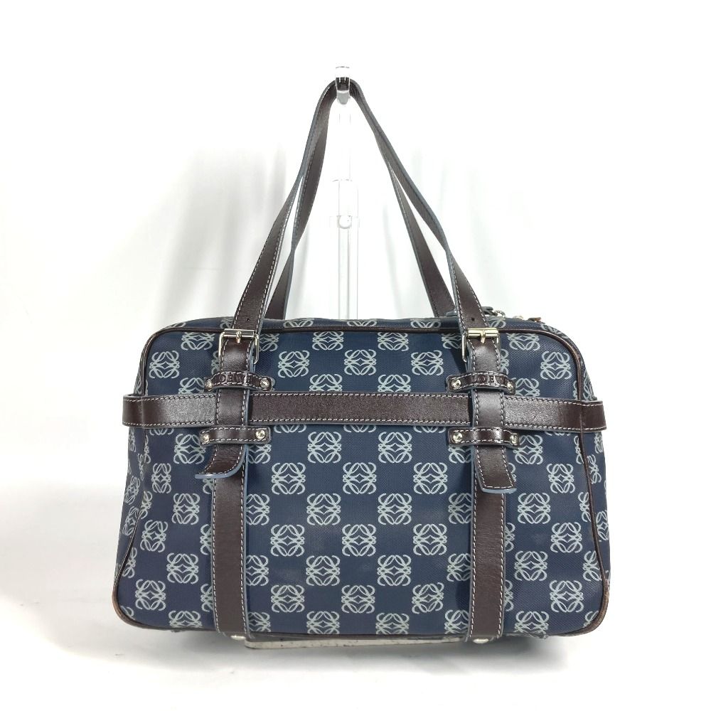 LOEWE ロエベ ボストンバッグ アナグラム ロゴ PVC/レザー