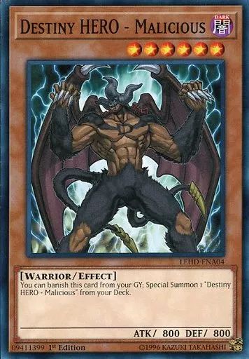 中古】遊戯王 LEHD-ENA04[N]：Destiny HERO - Malicious/D-HERO