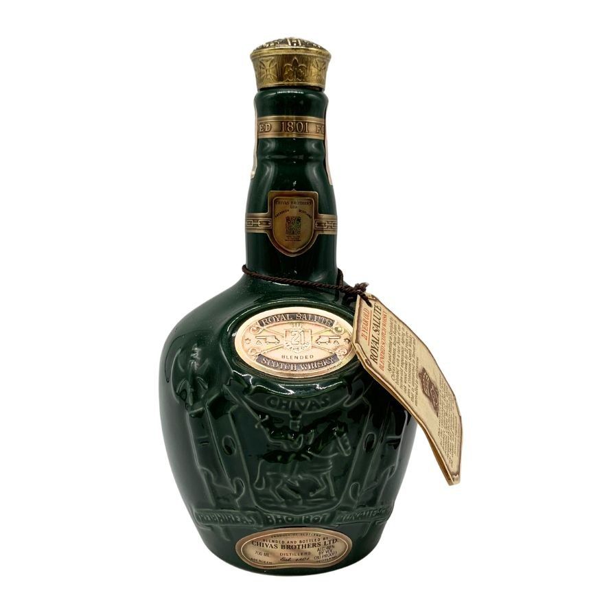 【新品未開封】古酒　ロイヤルサルート　21年　青陶器ボトル　1L ローヤルサルート21年 シグネチャーブレンド ブレンデッド