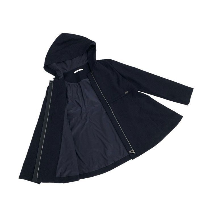 美品　FOXEY　サンマルコ フーディショートコート　43087　ネイビー　38 FOXEY NEWYORK フォクシー ジャケット サンマルコ フーディショート