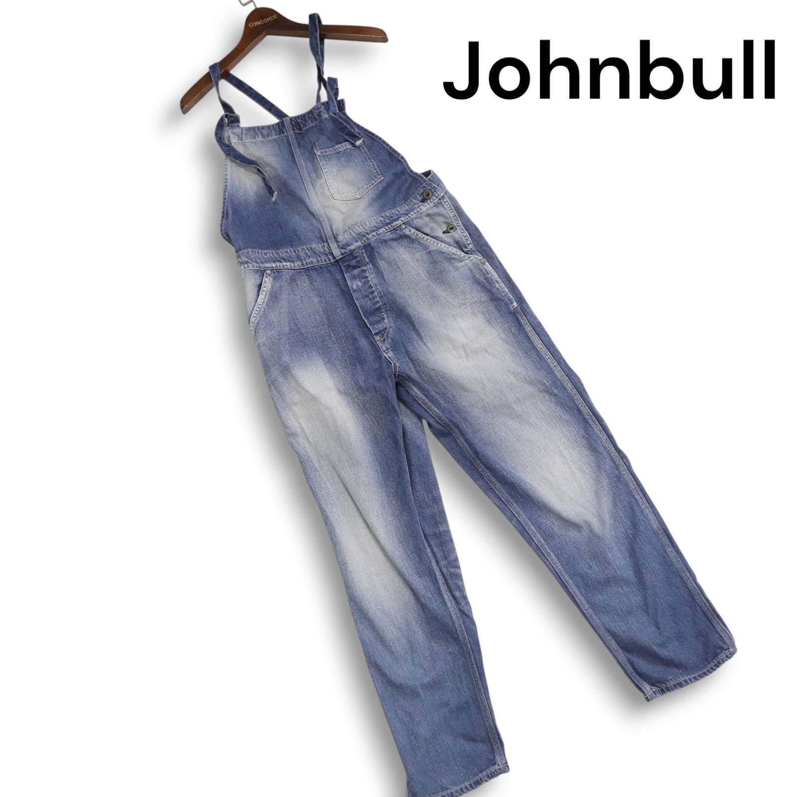Johnbull ジョンブル AP263 USED加工☆ デニム オーバーオール
